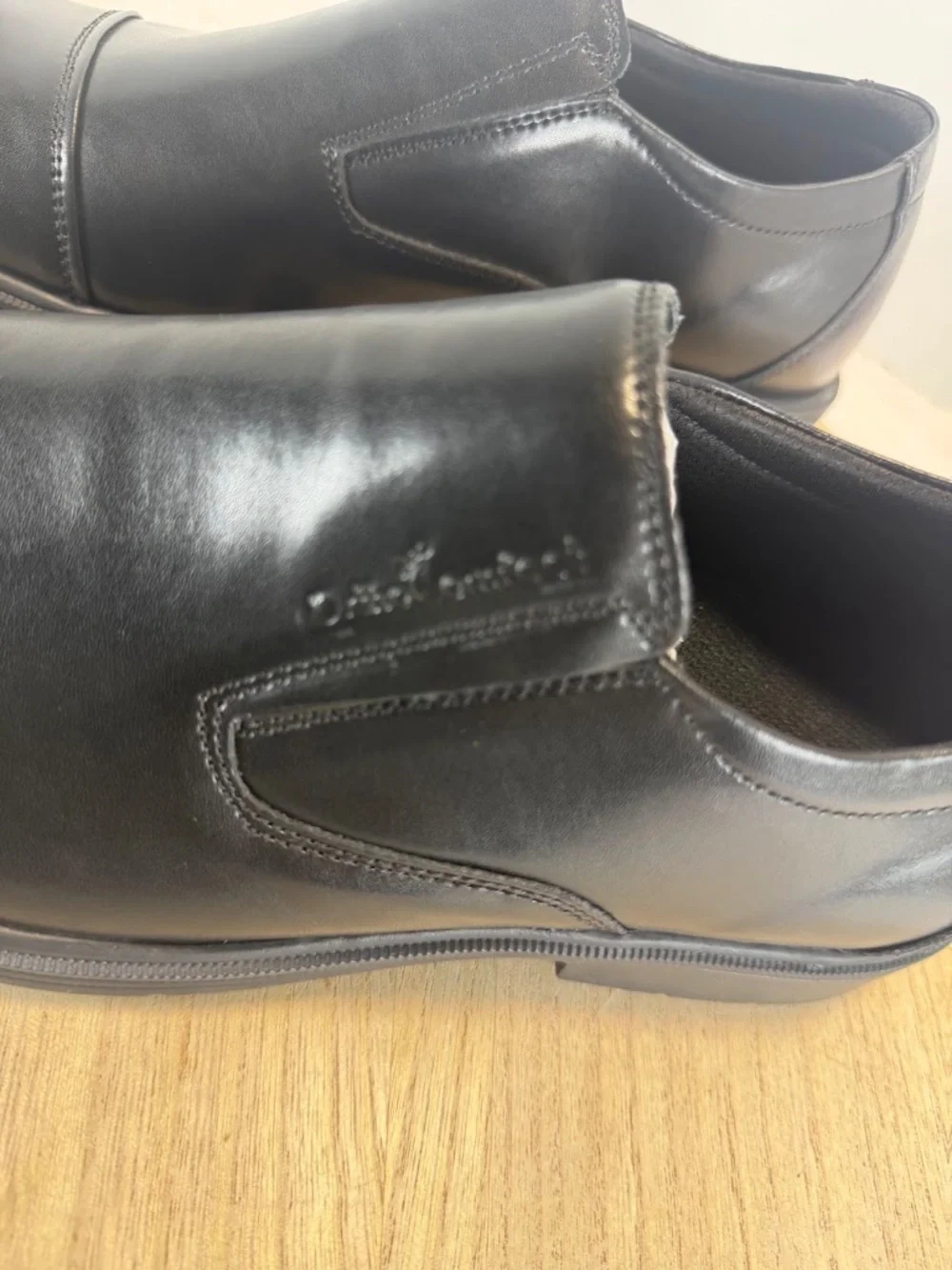 OrthoComfort US Mens 11 Black Orthopedic Slip On Oxford Dress Shoes OFLK10B NIB